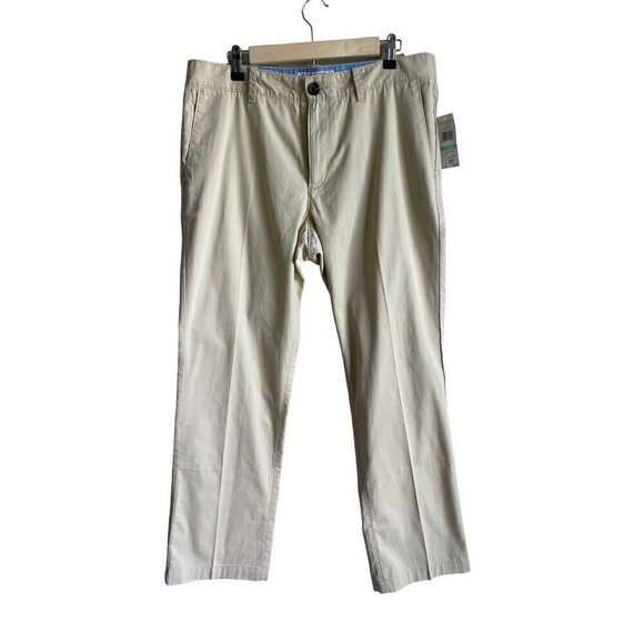 New! Penguin Wittfield Heritage Fit Khaki Chino Pants Flat Front Size 34 x 29 - Picture 3 of 9